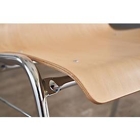 Formschalenstuhl 720, Sitzschalenform konisch, natur