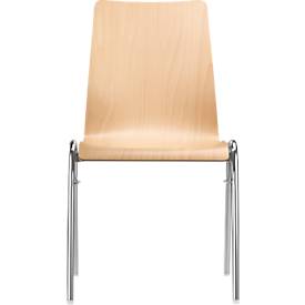 Formschalenstuhl 720, Sitzschalenform konisch, natur