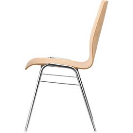 Formschalenstuhl 720, Sitzschalenform konisch, natur