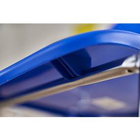 Formschalenstuhl Beta, stapelbar, desinfektionsmittelbeständig, Sitzhöhe 460 mm, blau