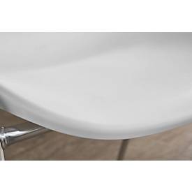Formschalenstuhl Beta, stapelbar, desinfektionsmittelbeständig, Sitzhöhe 460 mm, weiß
