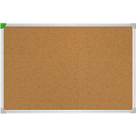 Franken Korktafel U-Act! Linie®, Wandmontage im Hoch- & Querformat, Aluminiumrahmen, 800x1200 mm