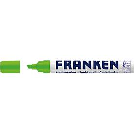 Franken Kreidemarker ZKML19, Keilspitze, Strichstärke 2-5 mm, Tinte auf Wasserbasis, hellgrün