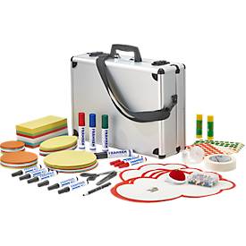 FRANKEN Moderationskoffer Profi, Moderatorenkoffer mit Inhalt, über 2.500 Teile, Aluminium, UMK