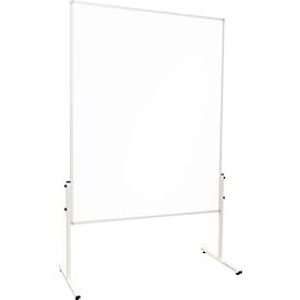 Franken Moderationstafel X-traLine, beidseitig, Oberfläche Acrylglas, B 1200 x H 1500 mm, MT2099