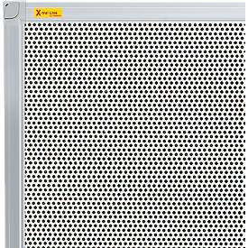 Franken Pinnwandtafel Pin'n'Mag X-tra!Line, Textil + Metallgitter, Aluminiumrahmen, 900 x 600 mm, PM3602