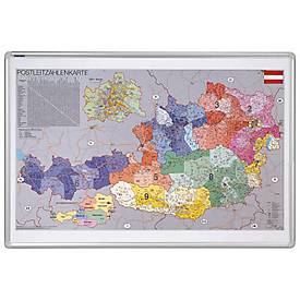 FRANKEN Postleitzahlenkarte Österreich