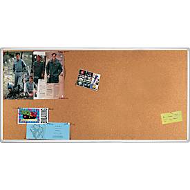 Franken prikbord PRO, kurk, wandmontage in staand en liggend formaat, aluminium frame, 1800 x 900 mm, KT8407