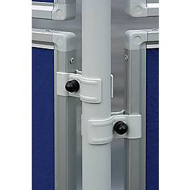 Franken Stellwandtafel ECO beidseitig Schreibtafel, Aluminiumrahmen, 1200x600 mm