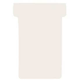 Franken T-Karten, für Stecktafel, Größe 1, Kopfbreite 29 mm, Fußbreite 17 mm, Höhe 47 mm, cremeweiß
