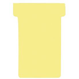 Franken T-Karten, für Stecktafel, Größe 1, Kopfbreite 29 mm, Fußbreite 17 mm, Höhe 47 mm, gelb