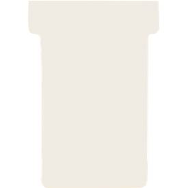 Franken T-Karten, für Stecktafel, Größe 2, Kopfbreite 60 mm, Fußbreite 48 mm, Höhe 84 mm, cremeweiß