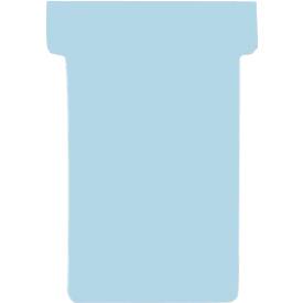 Franken T-Karten, für Stecktafel, Größe 2, Kopfbreite 60 mm, Fußbreite 48 mm, Höhe 84 mm, hellblau