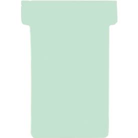 Franken T-Karten, für Stecktafel, Größe 2, Kopfbreite 60 mm, Fußbreite 48 mm, Höhe 84 mm, hellgrün