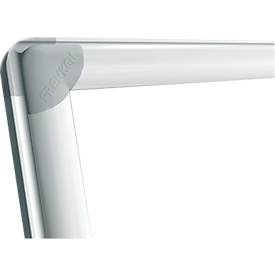 Franken Whiteboard PRO, emailliert, Wandmontage im Hoch- & Querformat, Stahl weiß lackiert & Aluminiumrahmen, magnethaftend, diverse Größen