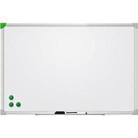 Franken Whiteboard U-Act!Line®, Hoch- & Querformat, lackiert, magnethaftend, recycelbar, mit Ablageschale, B 600 x H 400 mm