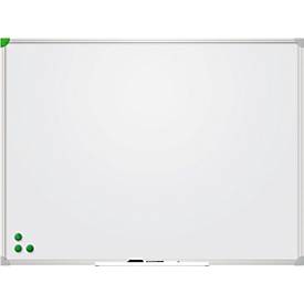 Franken Whiteboard U-Act!Line®, Hoch- & Querformat, lackiert, magnethaftend, recycelbar, mit Ablageschale, B 800 x H 600 mm