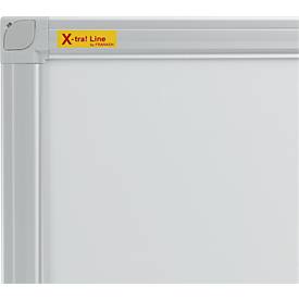 Franken Whiteboard X-tra!Line, Wandmontage im Hoch- & Querformat, Stahl weiß lackiert & Aluminiumrahmen, magnethaftend, Ablageschale, B 1200 x H 900 mm