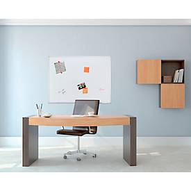 Franken Whiteboard X-tra!Line, Wandmontage im Hoch- & Querformat, Stahl weiß lackiert & Aluminiumrahmen, magnethaftend, Ablageschale, B 1500 x H 1200 mm