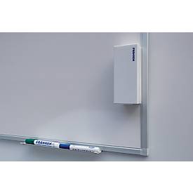 Franken Whiteboard X-tra!Line, Wandmontage im Hoch- & Querformat, Stahl weiß lackiert & Aluminiumrahmen, magnethaftend, Ablageschale, B 1500 x H 1200 mm