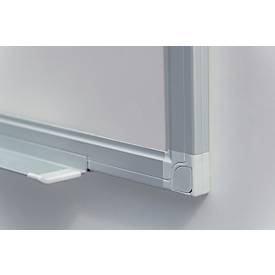 Franken Whiteboard X-tra!Line, Wandmontage im Hoch- & Querformat, Stahl weiß lackiert & Aluminiumrahmen, magnethaftend, Ablageschale, B 1500 x H 1200 mm