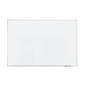 Franken Whiteboard X-tra! Line, Wandmontage im Hoch- & Querformat, weiß emailliert, antimikrobiell, Aluminiumrahmen, magnethaftend, Ablageschale, B 1800 x H 1200 mm, SC3805