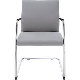 Freischwinger ACTOS, perfekt f. lange Sitzungen, Rückenlehne 530 mm, belastbar 150 kg