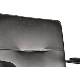 Freischwinger Rumba, Kunstleder, schwarz