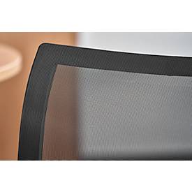 Freischwinger SEAT POINT, Netz, ohne Armlehnen, stapelbar, im 2er-Set, schwarz