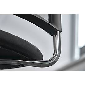 Freischwinger SEAT POINT, Polster, ohne Armlehnen, stapelbar, im 2er-Set, schwarz