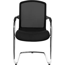 Freischwinger Topstar OPEN CHAIR 100, ergonomische Rückenlehne, schwarz, 2 in 1 Karton