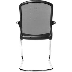 Freischwinger Topstar OPEN CHAIR 100, ergonomische Rückenlehne, schwarz, 2 in 1 Karton