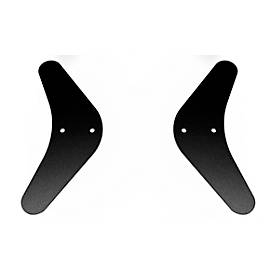 Füße für Akustik Trennwand Paperflow®, 2er-Set, mit Filzgleitern, Stahl, schwarz