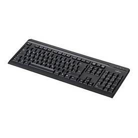 Fujitsu KB410 - Tastatur - USB - Nordisch - Schwarz - für Celsius J550, M7010, M770, W580; ESPRIMO G558, P558, Q958; FUTRO Q940, S5010, S7010, S9010
