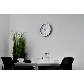 Funk-Wanduhr, aus Kunststoff, Batteriebetrieb