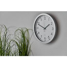 Funk-Wanduhr, aus Kunststoff, Batteriebetrieb