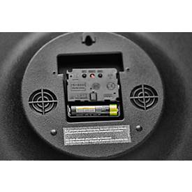 Funk-Wanduhr, aus Kunststoff, Batteriebetrieb