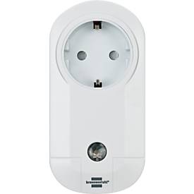 Funksteckdose Brennenstuhl, weiß, Fernsteuerung von Elektrogeräten, 100m Reichweite