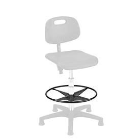 Fußring für Industriestuhl, Stahl, Ø 480 mm, schwarz pulverbeschichtet