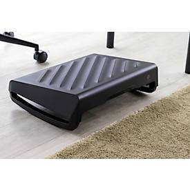 Fußstütze Fellowes Breyta™, höhenverstell- & neigbar, Schaukeloption, Tragegriff, 100 % recyclingfähiger Kunststoff, schwarz