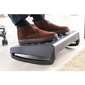 Fußstütze Fellowes Breyta™, höhenverstell- & neigbar, Schaukeloption, Tragegriff, 100 % recyclingfähiger Kunststoff, schwarz