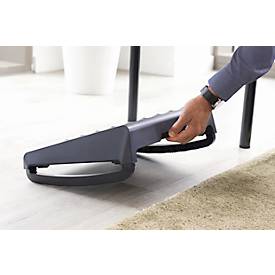 Fußstütze Fellowes Breyta™, höhenverstell- & neigbar, Schaukeloption, Tragegriff, 100 % recyclingfähiger Kunststoff, schwarz