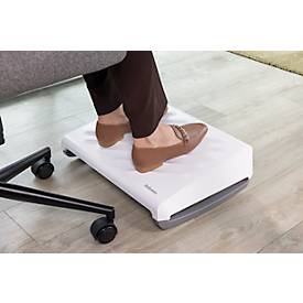 Fußstütze Fellowes Breyta™, höhenverstell- & neigbar, Schaukeloption, Tragegriff, 100 % recyclingfähiger Kunststoff, weiß