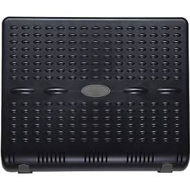 Fußstütze MAUL MAULstandard, höhen- & neigungsverstellbar, rutschhemmend genoppte Stellfläche mit 450 x 353 mm, Gummifüße, Kunststoff, schwarz