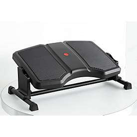 Fußstütze Twin Professional, 3-stufig höhenverstellbar, Anti-Rutsch-Belag & Massage-Rillen, Stahl/Kunststoff