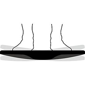 Fußstütze Unilux Updown, ergonomisch, neigbar, Anti-Rutsch-Belag, L 430 x B 337 x H 135/90 mm, PP & Silikon, schwarz