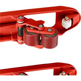 Gabelhubwagen Quick-Lift, Tandem, Lenkräder Vollgummi