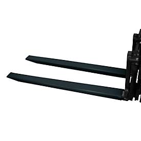 Gabelverlängerung, L 1600 x B 100 x 45 mm, schwarz
