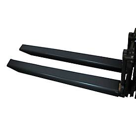 Gabelverlängerung, L 1800 x B 150 x 50 mm, schwarz