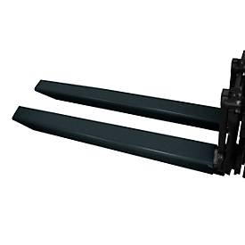 Gabelverlängerung, L 1800 x B 150 x 70 mm, schwarz